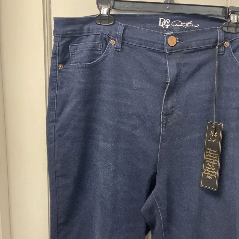 Dg2 by Diane Gilman Ladies' Virtual Stretch Denim Jeans Size 16W- Blue